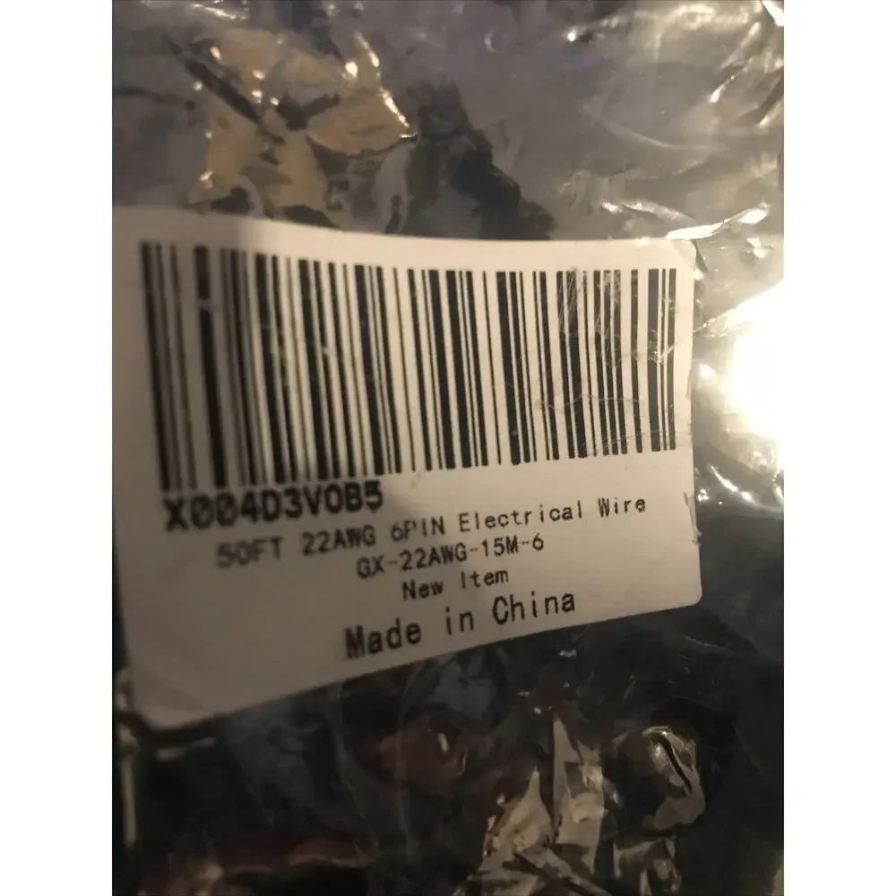 50 ft 22awg 6pin electrical wire